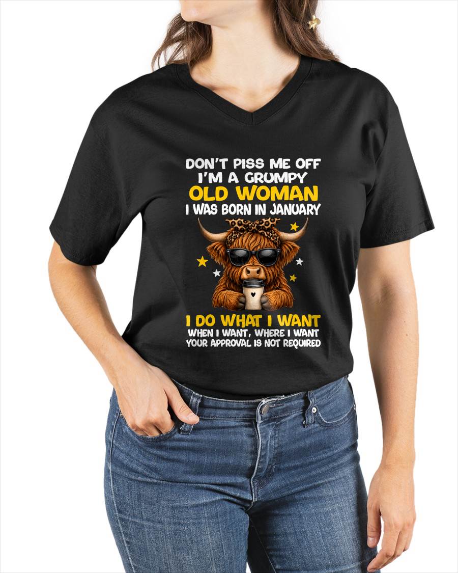 JANUARY BORN WOMAN FUNNY SHIRT - FOR WOMEN - TLEE01 (SKU2607-217-01)