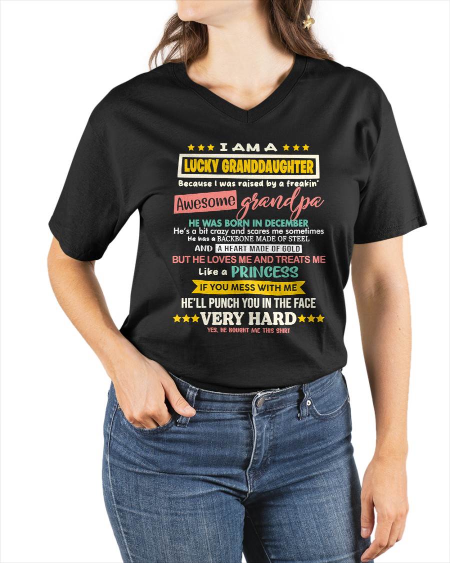 DECEMBER GRANDPA – BLESSED GRANDDAUGHTER RAISED BY AN AMAZING GRANDPA - FROM GRANDPA - TLEE12 (SKU2603-273-12)
