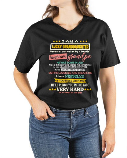 JULY GRANDPA – BLESSED GRANDDAUGHTER RAISED BY AN AMAZING GRANDPA - FROM GRANDPA - TLEE07 (SKU2603-273-07)