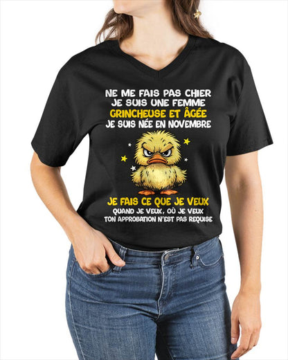 JE SUIS UNE FILLE DE NOVEMBRE - POUR FEMME - TLEE11 (SKU2604-119-11)