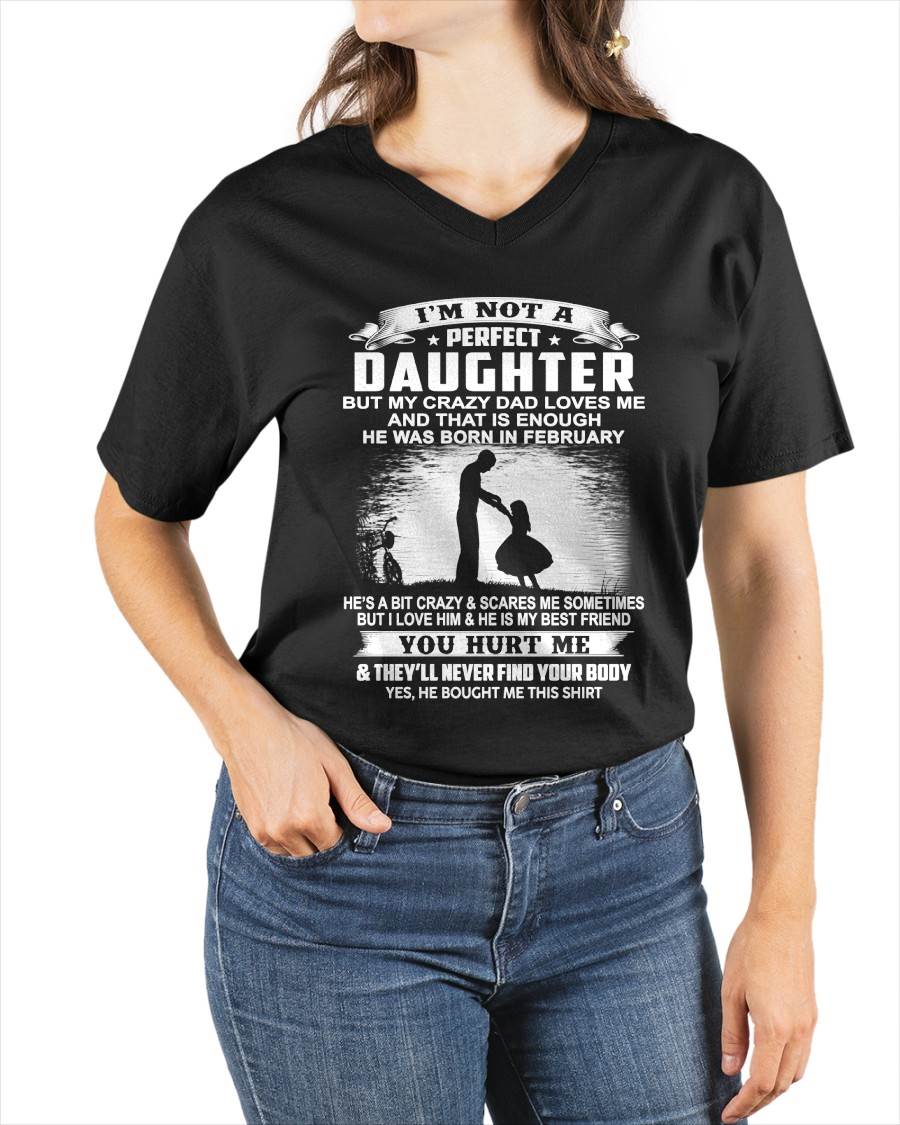 DAD BORN IN FEBRUARY AND DAUGHTER BEST FRIENDS - FROM DAD - TLEE02 (SKU2605-166-02)