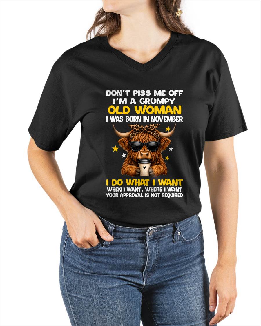 NOVEMBER BORN WOMAN FUNNY SHIRT - FOR WOMEN - TLEE11 (SKU2607-217-11)