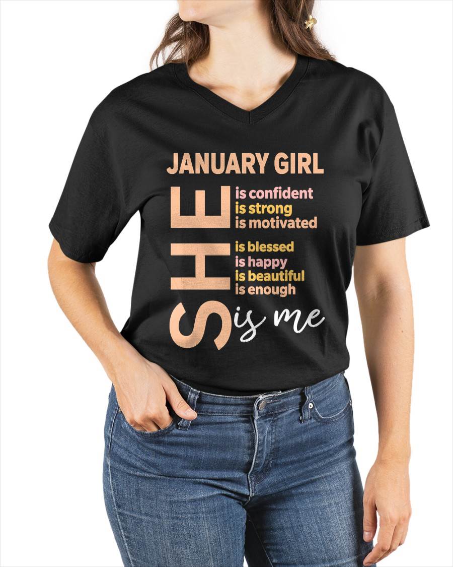 JANUARY GIRL - SELF LOVE TYPOGRAPHY - FOR WOMEN - TLEE01 (SKU2606-255-01)