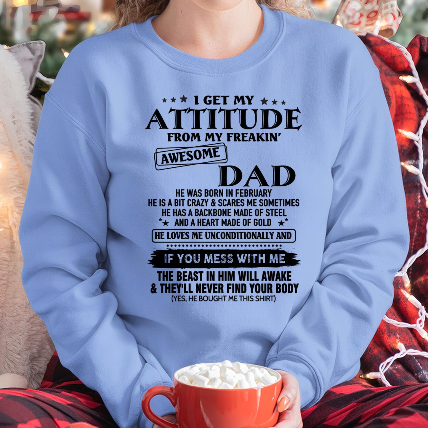February - Gift For Son and Daughter From Dad - TLEE02 - (SKU-TDADC-02)