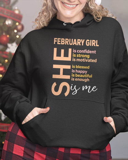 FEBRUARY GIRL - SELF LOVE TYPOGRAPHY - FOR WOMEN - TLEE02 (SKU2606-255-02)