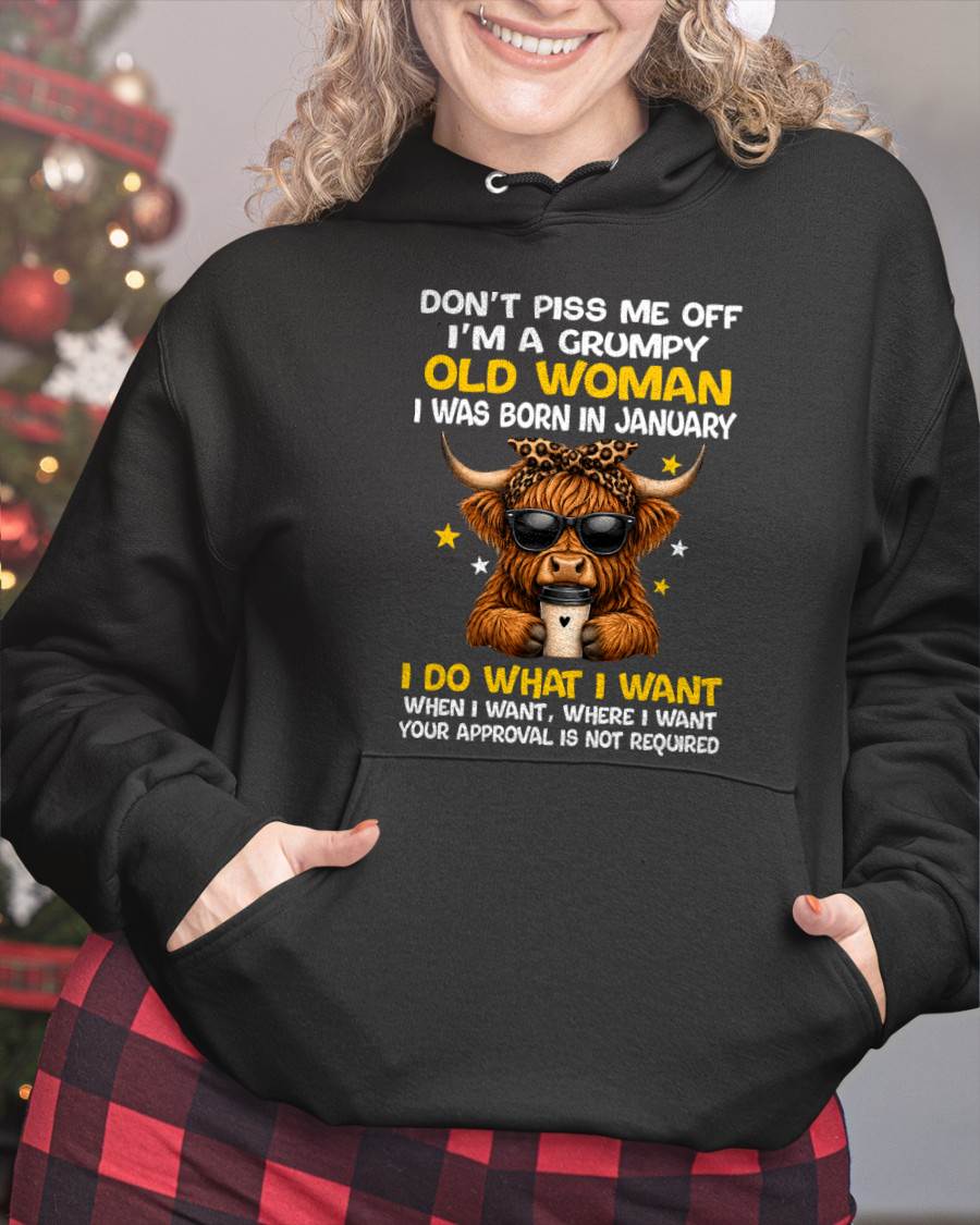 JANUARY BORN WOMAN FUNNY SHIRT - FOR WOMEN - TLEE01 (SKU2607-217-01)