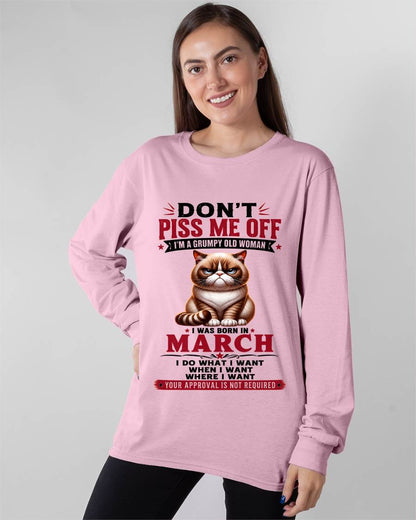 MARCH – ZERO PATIENCE FUNNY CAT - FOR WOMEN - TLEE03 (SKU2608-291-03)