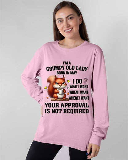 MAY BORN WOMEN DON’T NEED APPROVAL TEE - FOR WOMEN - TLEE05 (SKU2605-211-05)