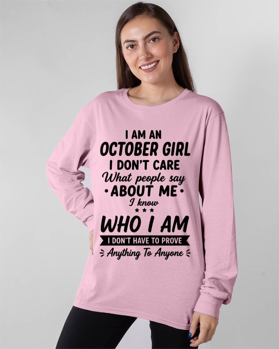 OCTOBER – I DON'T CARE WHAT PEOPLE SAY ABOUT ME - FOR WOMEN - TLEE10 (SKU2606-379-10)