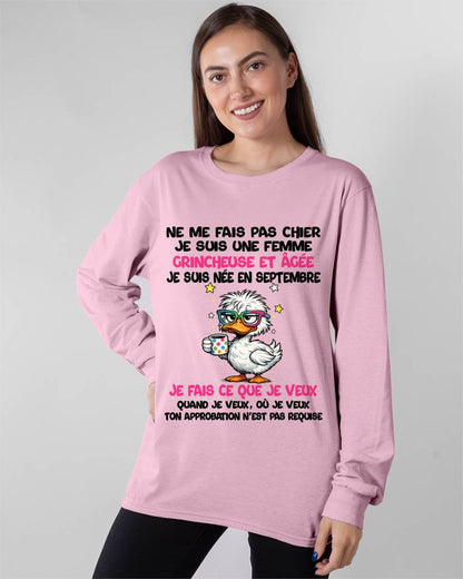 JE SUIS UNE FILLE DE SEPTEMBRE - POUR FEMME - TLEE09 (SKU2604-117-09)