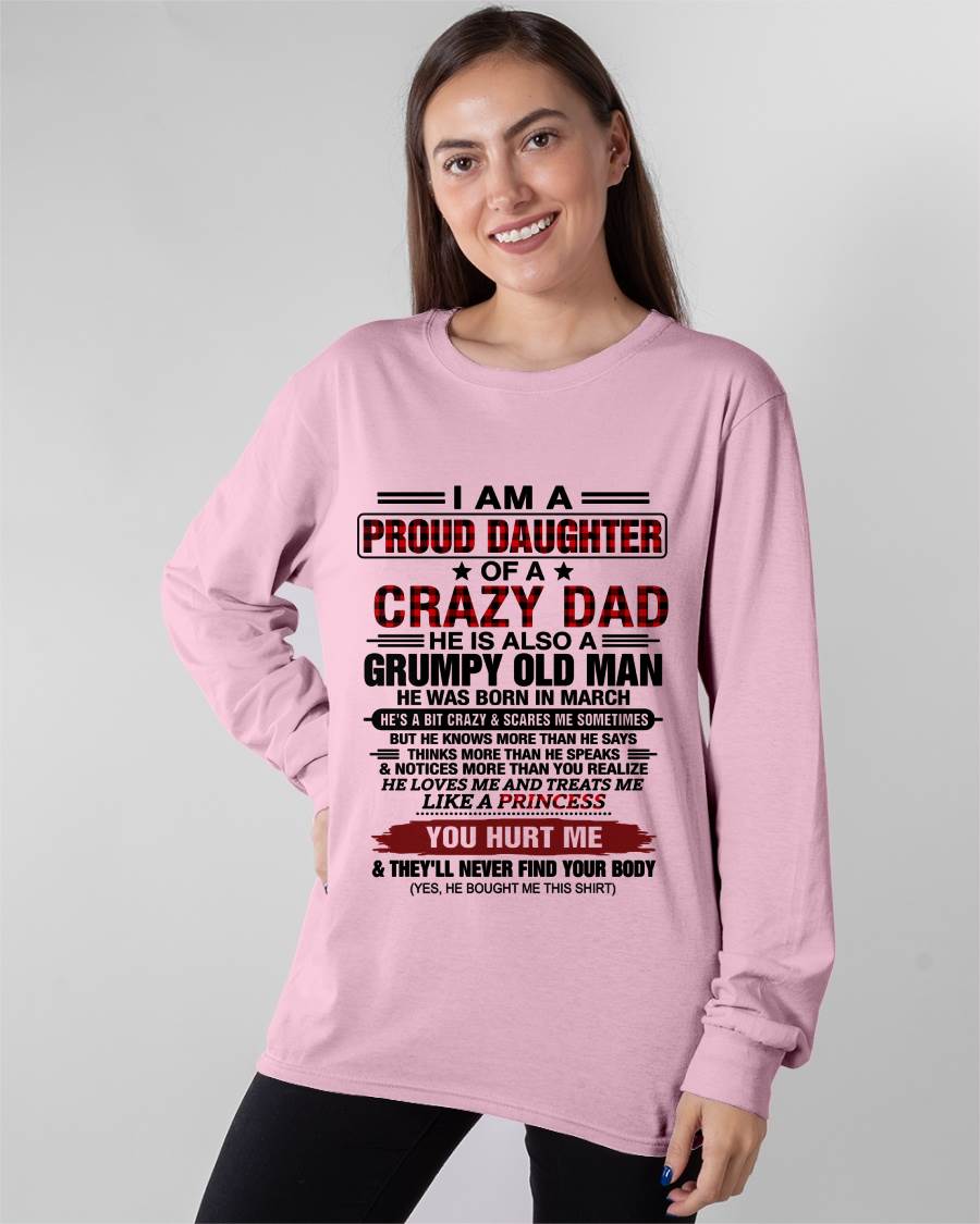 MARCH - BEST DAD BEST DAUGHTER SHIRT - FROM DAD - TLEE03 (SKU2608-27-03)