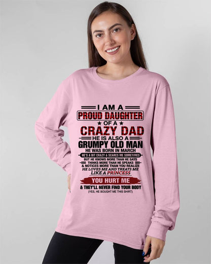 MARCH - BEST DAD BEST DAUGHTER SHIRT - FROM DAD - TLEE03 (SKU2608-27-03)