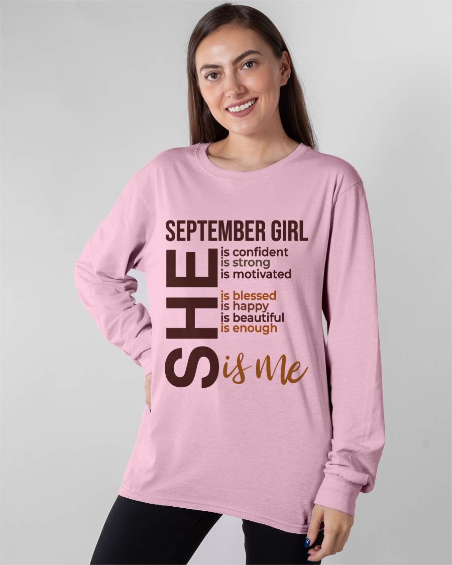 SEPTEMBER BORN GIRL – CONFIDENT & STRONG - FOR WOMEN - TLEE09 (SKU2605-04-09)