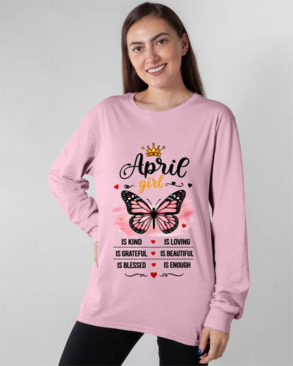 APRIL GIRL BUTTERFLY SHIRT - FOR WOMEN - TLEE04 (SKU2608-593-04)