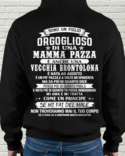 AGOSTO / FIGLIO DI UNA MAMMA PAZZA - REGALO DA MAMMA  - TLEE08 (SKU2606-204-08)