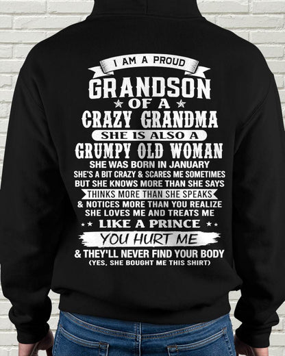 JANUARY - GRANDSON OF A CRAZY GRANDMA - FROM GRANDMA - TLEE01 (SKU2606-274-01)