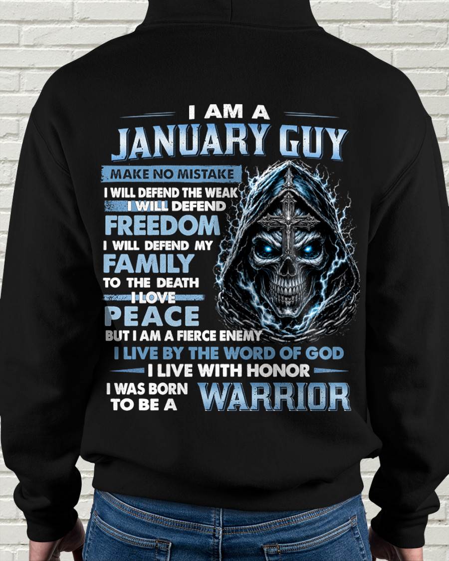 JANUARY GUY – NEVER BACK DOWN - FOR MAN - TLEE01 (SKU2607-271-01)
