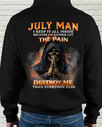 JULY MAN SKULL SHIRT – I KEEP IT ALL INSIDE DARK GOTHIC T-SHIRT - FOR MAN - TLEE07 (SKU2604-136-07)