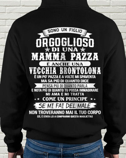 FIGLIO DI UNA MAMMA PAZZA - REGALO DA MAMMA  - TLEE00 (SKU2606-204-00)