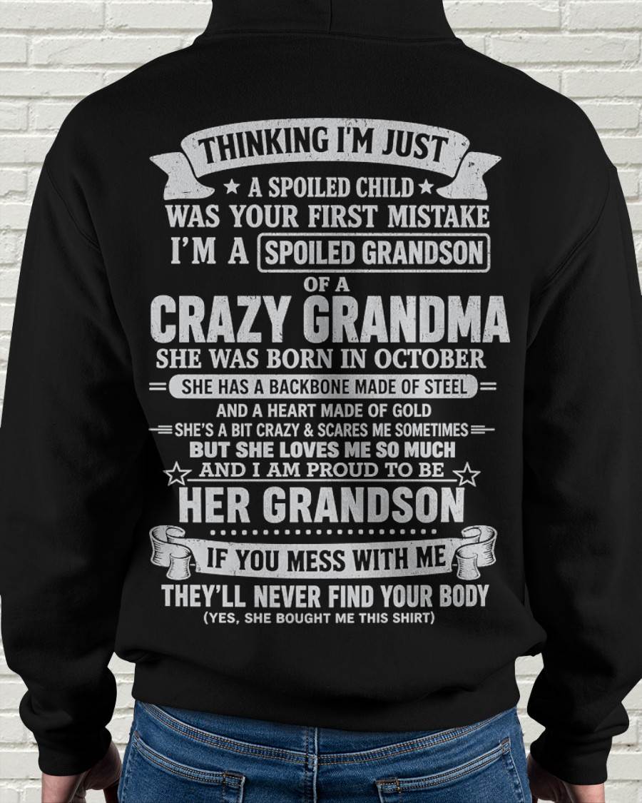 OCTOBER - GRANDMA’S PROTECTION MODE: ON - FROM GRANDMA - TLEE10 (SKU2607-06-10)