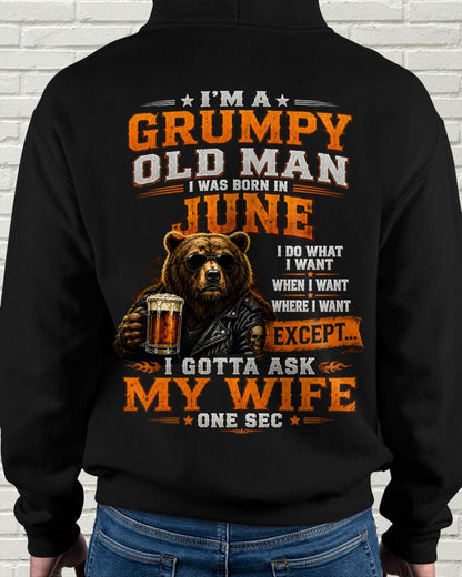 JUNE GRUMPY OLD MAN I GOTTA ASK MY WIFE - FOR MAN - TLEE06 (SKU2608-506-06)