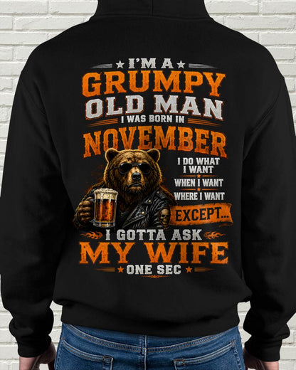 NOVEMBER GRUMPY OLD MAN I GOTTA ASK MY WIFE - FOR MAN - TLEE11 (SKU2608-506-11)