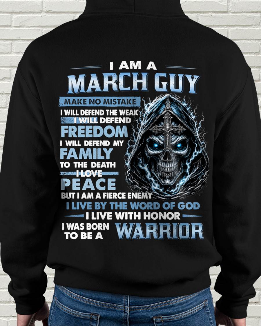 MARCH GUY – NEVER BACK DOWN - FOR MAN - TLEE03 (SKU2607-271-03)
