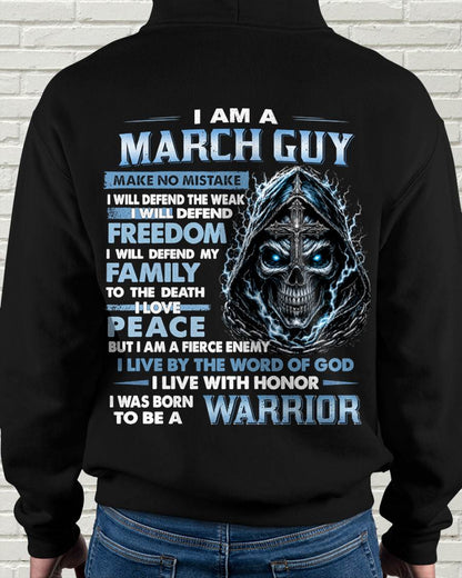 MARCH GUY – NEVER BACK DOWN - FOR MAN - TLEE03 (SKU2607-271-03)