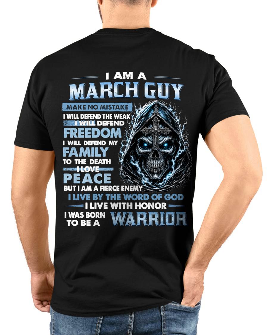 MARCH GUY – NEVER BACK DOWN - FOR MAN - TLEE03 (SKU2607-271-03)