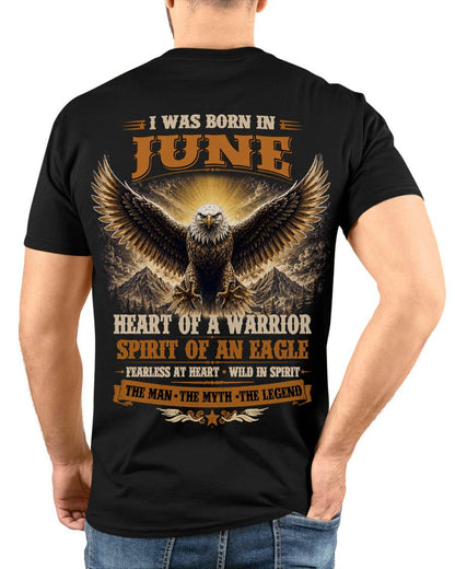 JUNE BORN WARRIOR EAGLE SHIRT DESIGN - FOR MAN - TLEE06 (SKU2605-225-06)