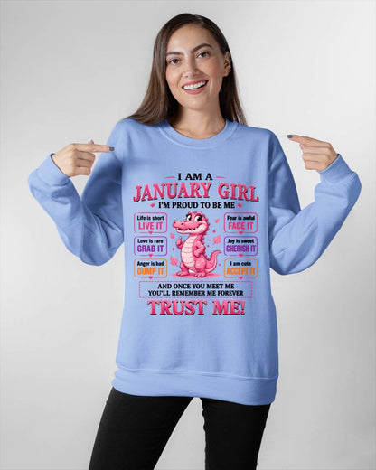 JANUARY GIRL CUTE ALLIGATOR TEE - FOR WOMEN - TLEE01 (SKU2607-236-01)