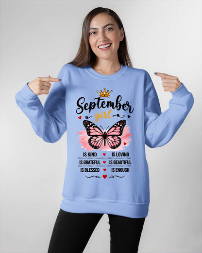 SEPTEMBER GIRL BUTTERFLY SHIRT - FOR WOMEN - TLEE09 (SKU2608-593-09)