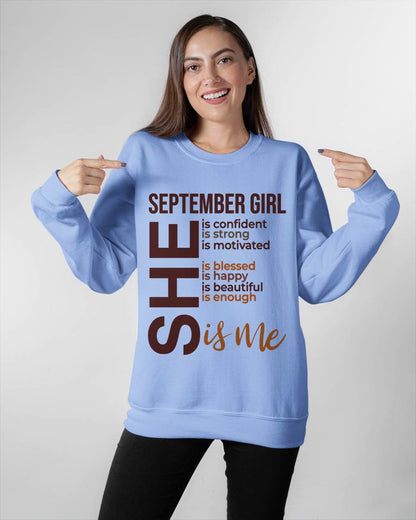 SEPTEMBER BORN GIRL – CONFIDENT & STRONG - FOR WOMEN - TLEE09 (SKU2605-04-09)