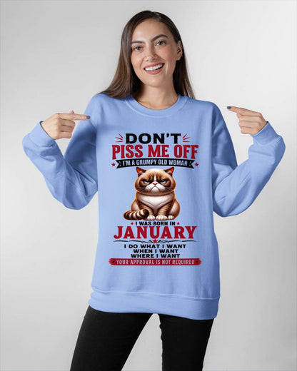 JANUARY – ZERO PATIENCE FUNNY CAT - FOR WOMEN - TLEE01 (SKU2608-291-01)