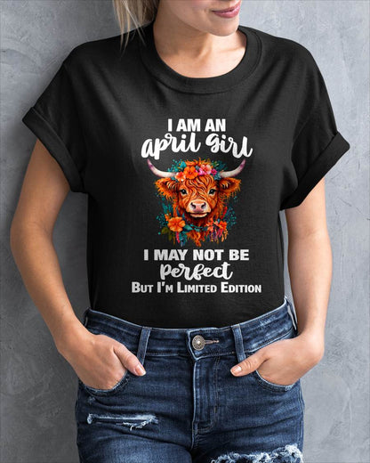 APRIL GIRL ONE OF A KIND TEE - FOR WOMEN - TLEE04 (SKU2607-296-04)