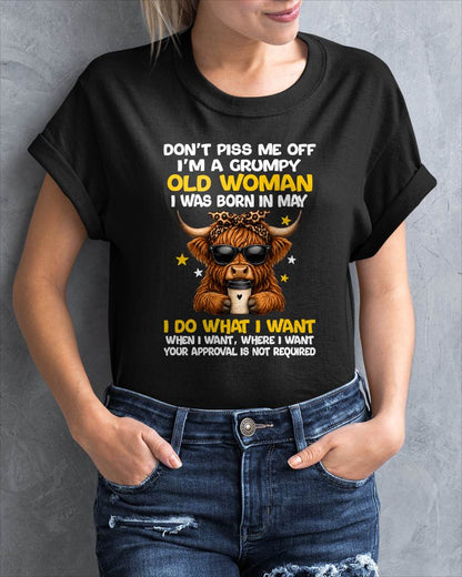 MAY BORN WOMAN FUNNY SHIRT - FOR WOMEN - TLEE05 (SKU2607-217-05)