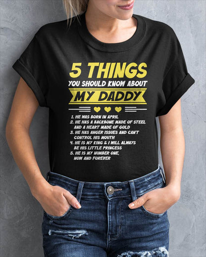 APRIL - 5 THINGS YOU SHOULD KNOW ABOUT MY DADDY - FROM DAD - TLEE04 (SKU2606-53-04)