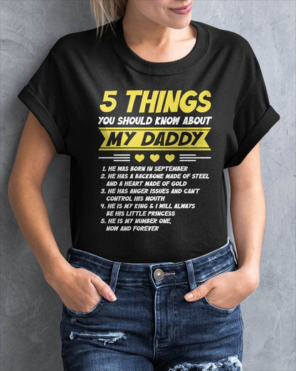 SEPTEMBER - 5 THINGS YOU SHOULD KNOW ABOUT MY DADDY - FROM DAD - TLEE09 (SKU2606-53-09)
