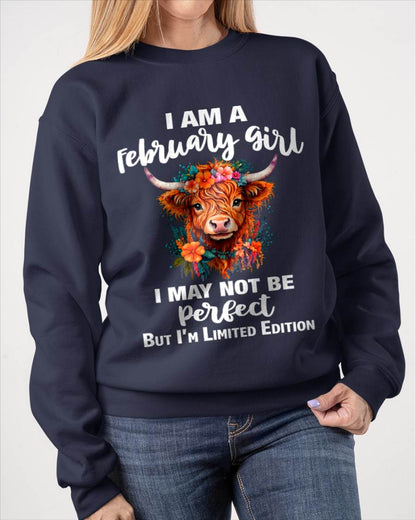 FEBRUARY GIRL ONE OF A KIND TEE - FOR WOMEN - TLEE02 (SKU2607-296-02)