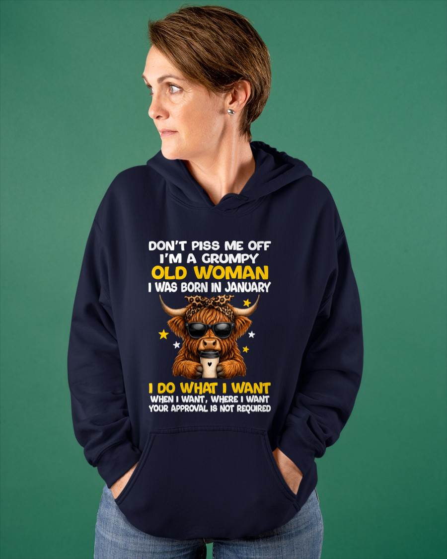 JANUARY BORN WOMAN FUNNY SHIRT - FOR WOMEN - TLEE01 (SKU2607-217-01)