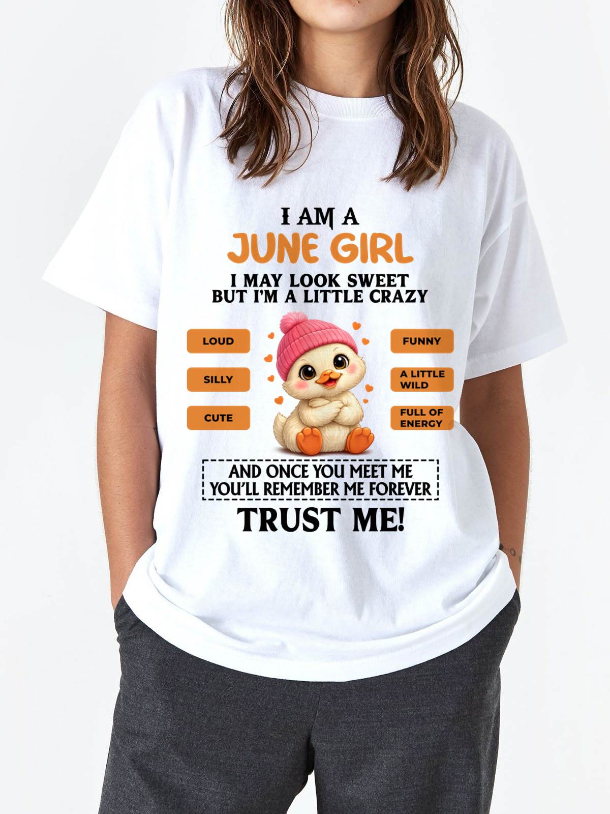 JUNE GIRL - SWEET, LOUD, AND A LITTLE WILD, FULL OF LIFE AND ENERGY - FOR WOMEN - TLEE06 (SKU2603-200-06)
