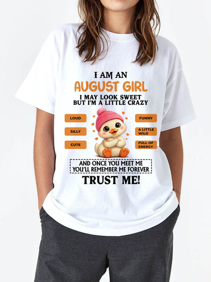 AUGUST GIRL - SWEET, LOUD, AND A LITTLE WILD, FULL OF LIFE AND ENERGY - FOR WOMEN - TLEE08 (SKU2603-200-08)