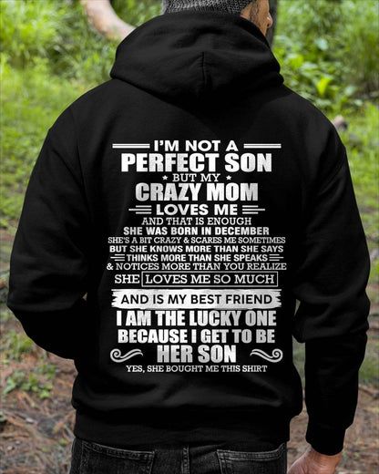 DECEMBER MOM - SHE MAY BE CRAZY BUT SHE LOVES ME UNCONDITIONALLY - FROM MOM - TLEE12 (SKU2604-84-12)