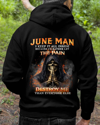 JUNE MAN SKULL SHIRT – I KEEP IT ALL INSIDE DARK GOTHIC T-SHIRT - FOR MAN - TLEE06 (SKU2604-136-06)
