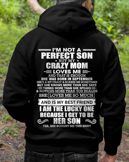 SEPTEMBER MOM - SHE MAY BE CRAZY BUT SHE LOVES ME UNCONDITIONALLY - FROM MOM - TLEE09 (SKU2604-84-09)