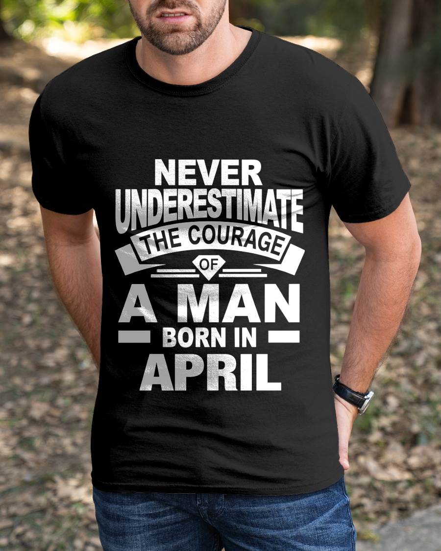 APRIL BORN MAN : COURAGE STRENGTH & PRIDE - FOR MAN - TLEE04 (SKU2606-126-04)