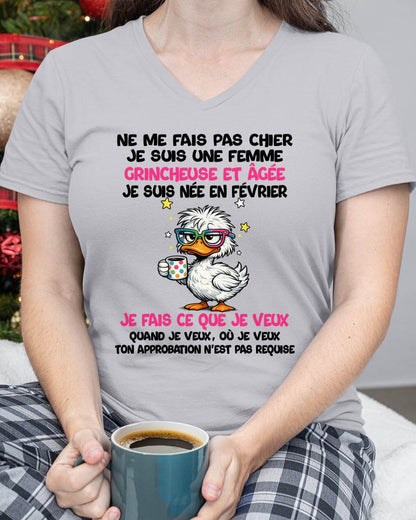 JE SUIS UNE FILLE DE FÉVRIER - POUR FEMME - TLEE02 (SKU2604-117-02)