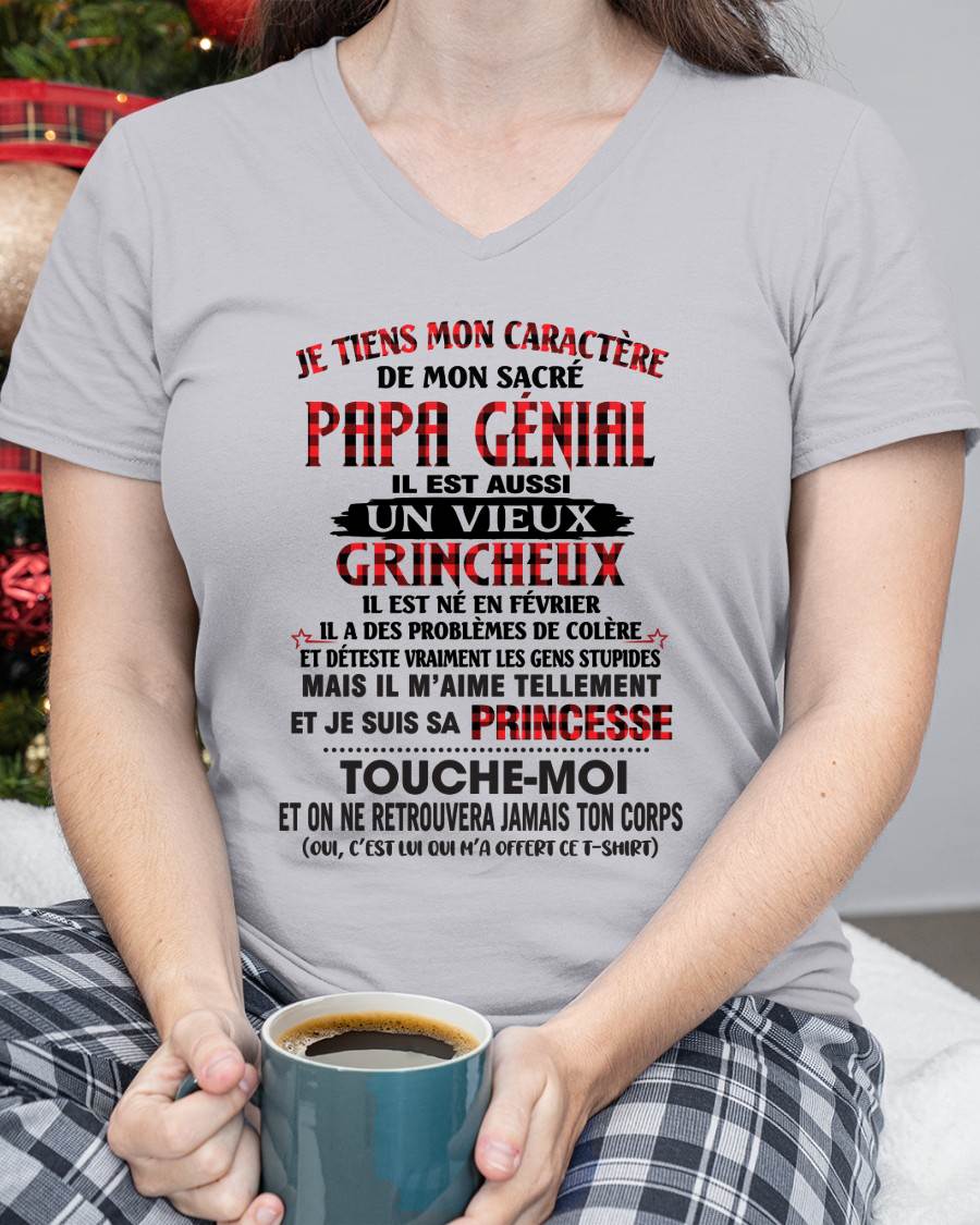 FÉVRIER / FILLE À PAPA GÂTÉE ET FIÈRE - CADEAU DE PAPA - TLEE02 (SKU2605-355-02)
