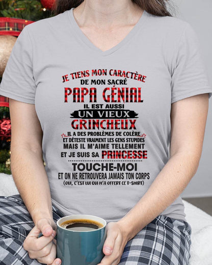 FILLE À PAPA GÂTÉE ET FIÈRE - CADEAU DE PAPA - TLEE00 (SKU2605-355-00)