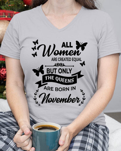 NOVEMBER GIRLS ARE TRUE QUEENS - FOR WOMEN - TLEE11 (SKU2605-58-11)
